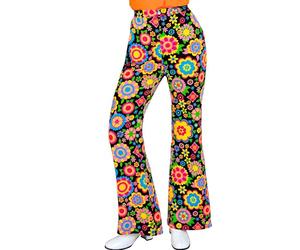 WIDMANN - 60s Trousers for Women, Hippie, Reggae, Flower Power, Disco Fever, Schlagermove
