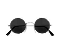 WIDMANN 6724L - Character Glasses Adult Unisex, 60s, 70s, Hippie, Rock, Musicians, Vampires, Carnival, Halloween, Dark Gray Lenses