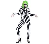 Widmann 70203 Women's Schmieriger Ghost Costume, Black/White, L