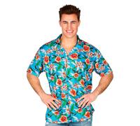 Widmann 70664 Hawaiian Shirt for Adults Men Blue XL