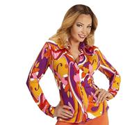 Widmann 70s Blouse with Orchid Pattern