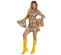 Widmann 70s Style Disco Costume, Bubbles, Dress, Dancing Queen, Carnival Costumes