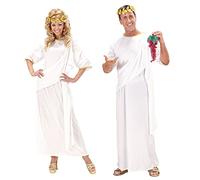 Widmann 71791 Unisex Toga Fancy Dress Costume White