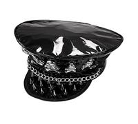 Widmann 75720 ? Rocker Cap with Rivets, Skulls and Chain, One Size