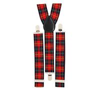 80s Punk Rock Style Fancy Dress Tartan Braces