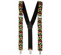 Widmann 7992D Polka Dot Suspenders One Size, Multi-Coloured