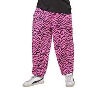 Widmann 80?s style trousers with zebra print, pink