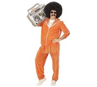 Widmann 80's Chenille Tracksuit Costume - XL Size - Includes Retro Jacket and Trousers - Perfect for 80's Themed Fancy Dress and Costume Parties