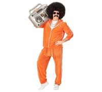 Widmann 80's Chenille Tracksuit (Jacket, Pants) (M) Orange