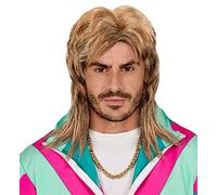 Widmann 80s Mullet Wig for Men - Dark Blonde | Bad Taste Party Costume