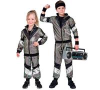 Widmann 80's Multicolor Reflective Shell Suit (Jacket, Pants) (140 cm / 8-10 Yea