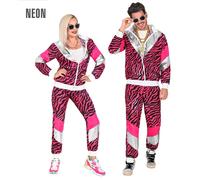 Widmann 80's Pink Tiger Shell Suit (Jacket, Pants) (XL)