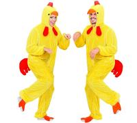 Widmann 9267 °C Adult Chicken Costume, Jumpsuit with Mask