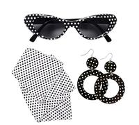 Widmann 95717 ? 50 'S Lady Set Glasses Earrings and Bib