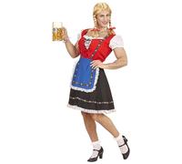 Widmann 96701 Kostüm Bayerin für Männer Halloween Bavarian Costume for Men, Solid, Multicoloured, XXL