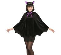 Widmann 11011840 Adult bat Costume, Black, Standard Size
