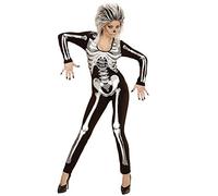 Widmann Adult Costume Skeleton Girl, Jumpsuit
