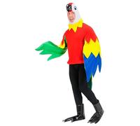 Widmann - Adult parrot costume, top, mask, paws, bird, animal, carnival, theme party