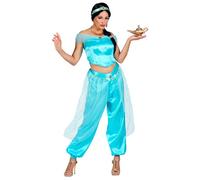 Widmann 10220 Aladdin Costume, Waistcoat, Trousers, Sash, Turban, King of Thieves, Theme Party, Carnival, Fancy Dress, Multicoloured, XXL