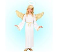 Widmann Angel (Dress, Belt, Halo) (140 cm / 8-10 Years) White