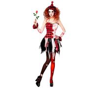 Widmann Costume Arlecchina Horror - Dress, Cuffs & Mini Hat - Women's S - Different colors