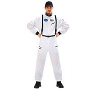 W WIDMANN MILANO Party Fashion - Astronaut Costume for Men, Space Suit, Carnival, Theme Parties