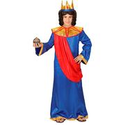 Widmann Biblical King (Toga - Crown) (128 cm / 5-7 Years) Blue