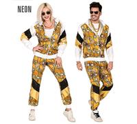 Widmann Black/Gold Skulls Shell Suit (Jacket, Pants) (XL) Different Colors