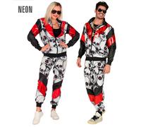 Widmann Black/Red Skulls Shell Suit (Jacket, Pants) (L) Different Colors