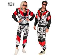 Widmann Black/Red Skulls Shell Suit (Jacket, Pants) (L) Different Colors