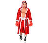 Widmann - Boxer costume, hooded cape with belt and shorts, red, athletes, fighters, carnival, theme party