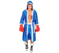 Widmann Boxeur Blue (Hoodedcape With Belt, Shorts) (S) Blue