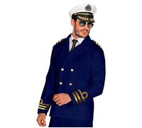 Widmann 08570 Costume Jacket Captain, Solid, White, XXL