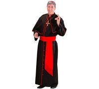 Widmann 39911 Adult Bishop 39919 Cardinal Tunic Costume with Pelegrina, Belt, Calott, Spirital, Carnival, Theme Party, Halloween, Multicoloured, XXL