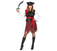 Widmann Caribbean Pirate (Shirt With Vest, Skirt, Belt, Headband, Hat) (M) Diffe