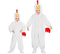 Widmann Chicken In Soft Plush (Hooded Jumpsuit With Mask) (104 cm / 2-3 Years) W