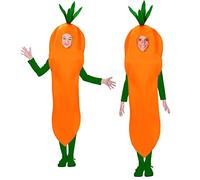 W WIDMANN MILANO Party Fashion - Carrot Costume for Children, Food, Vegetables, Greens, Nature, Vegetable Garden, Carnival, Theme Parties, Size 128 cm / 5-7 Years