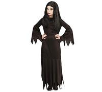 W WIDMANN MILANO Party Fashion - Dark Lady Costume for Girls, Gothic, Halloween, Carnival, Theme Parties