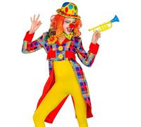 Widmann - Clown Costume for Women, Circus, Carnival, Theme Party