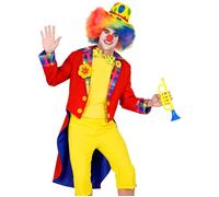 Widmann Clown Costume, Tailcoat, Circus, Carnival, Theme Party