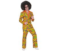 Widmann - Costume 70s suit, jacket and trousers, hippie, reggae, flower power, disco fever, hit move