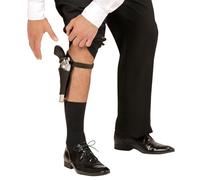 Widmann Cowboy Leg Gun Holster Black Unisex Fancy Dress Accessory