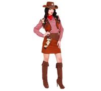 Widmann Cowgirl (Shirt, Vest, Skirt, Belt With Holster, Boot Covers, Bandana) (M