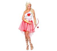 Widmann - Cupid costume, tunic, belt, wings, angel, message of love, carnival, theme party