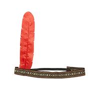 Widmann Deluxe Indian Headband w/Pvc Feather Hat Headware Accessory for Wild West Cowboys & Indians Fancy Dress Up Costumes & Outfits