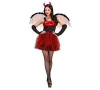 Widmann Devil (Dress, Wings, Fingerless Gloves, Horns) (M) Different Colors