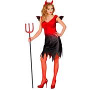 Widmann Devil Lady (Dress With Wings, Horns) (S) Different Colors