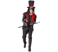 W WIDMANN MILANO Party Fashion 13720 Kostüm Voodoo Priester Costume Priest, Black/red, XXL