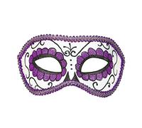 WIDMANN - Dia De Los Muertos Mask for Adults, Women, Decorated with Glitter, Halloween, Carnival, Theme Parties