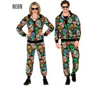 Widmann Dia De Los Muertos Party Fashion Tracksuit (Jacket, Pants) (L) Different
